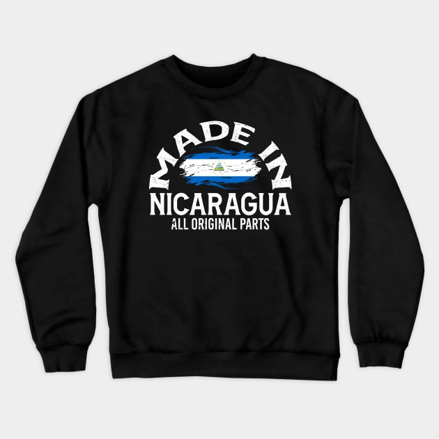 Born in Nicaragua Crewneck Sweatshirt by JayD World